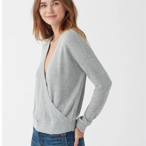 Splendid Sybil Surplice Sweater XL org. $148